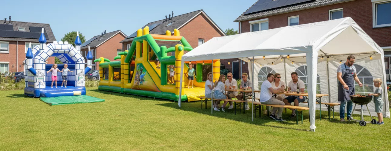 Buurtfeest organiseren met Springkussenverhuur Zwolle