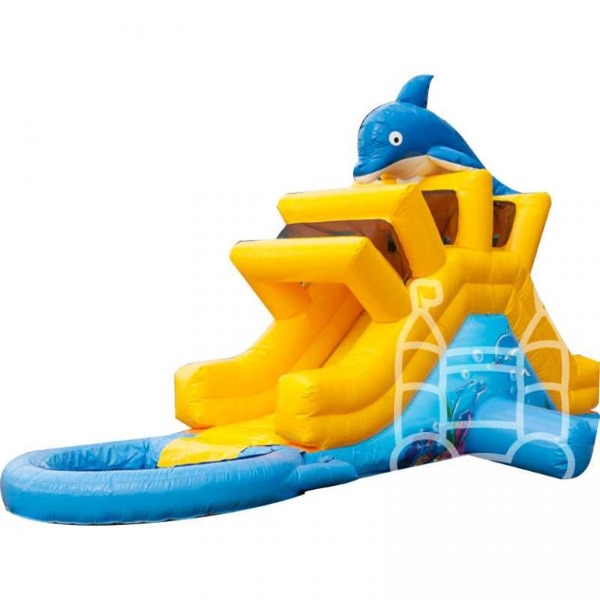 Glijbaan Dolfijn Met Water/Ballenbad Glijbaan Dolfijn Met Water/Ballenbad
